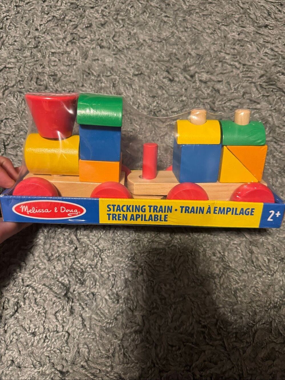 NWT Melissa & Doug Wooden Stacking Train